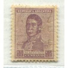 ARGENTINA 1918 GJ 476 FILIGRANA SERRA BOND ESTAMPILLA NUEVA MINT U$ 67,50