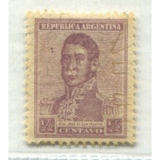 ARGENTINA 1918 GJ 476 FILIGRANA SERRA BOND ESTAMPILLA NUEVA MINT U$ 67,50