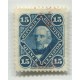 ARGENTINA 1884 GJ 72a  SELLO PROVISORIO NUEVA VARIEDAD SOBRECARGA 1/2 ARRIBA   U$ 50