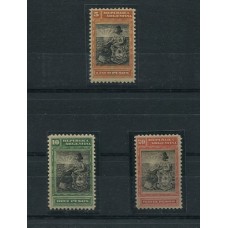 ARGENTINA 1899 GJ 236/8 LOS TRES VALORES FINALES DE LA SERIE NUEVOS CON LA GOMA MUY FRESCA , BUEN CENTRADO Y DE BRILLANTES COLORES HERMOSA ESTAMPILLAS U$ 290