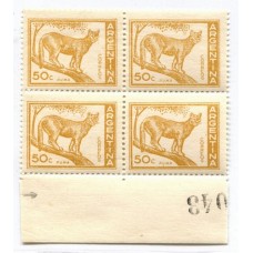ARGENTINA 1959 GJ 1125  CUADRO VARIEDAD FILIGRANA RAYA EN EL MARGEN NUEVO MINT
