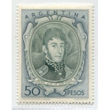 ARGENTINA 1954 GJ 1057B COLOR VERDOSO NUEVO MINT U$ 20