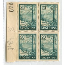 ARGENTINA 1959 GJ 1145A EL RARO MATE NACIONAL EN CUADRO MINT U$ 400