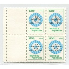 ARGENTINA 1982 GJ 2022ACZ CUADRO CON COMPLEMENTO U$ 80