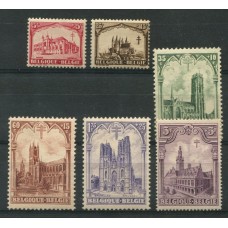 BELGICA 1928 Yv. 267/72 SERIE DE ESTAMPILLAS NUEVAS TUBERCULOSIS MEDICINA 35 EUROS