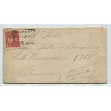 ARGENTINA 1891 CARTA CON MATASELLO MERLO MUY BONITA