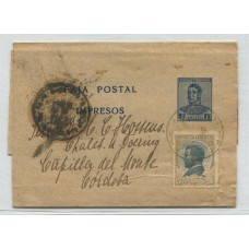 ARGENTINA 1918 ENTERO POSTAL CON SELLO PUJOL