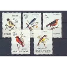 ARGENTINA 1978 GJ 1819/1823 SERIE PAJAROS MINT PE 1123/7 GJ 8, MELLO U$ 16,50