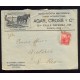 ARGENTINA 1905 LIBERTAD CARTA CIRCULADA CON PUBLICIDAD DE MAQUINARIA AGRICOLA