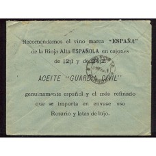 ARGENTINA 1904 LIBERTAD CARTA CIRCULADA CON PUBLICIDAD DE VINOS