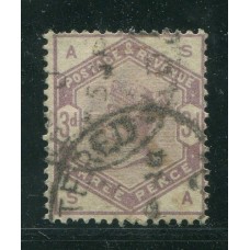 INGLATERRA 1883 Yv. 80 ESTAMPILLA USADA 100 EUROS