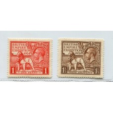 INGLATERRA 1924 Yv. 171/2 ESTAMPILLAS NUEVAS MINT SERIE COMPLETA 48 Euros