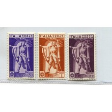 ITALIA Yv. A 018/20 SERIE COMPLETA DE ESTAMPILLAS NUEVAS MINT 45 EUROS