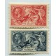 INGLATERRA 1934 Yv. 199 y 200 CABALLOS MARINOS NUEVOS MINT !!! EXTRAORDINARIA CALIDAD, LOS VALORES FINALES DE LA SERIE MUY FRESCOS Y PERFECTOS MUY RAROS ASI 900 EUROS