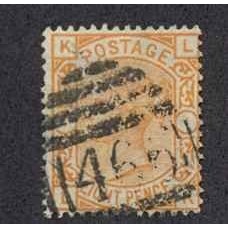 INGLATERRA 1876 Yv. 61 ESTAMPILLA USADA RARA 350 EUROS