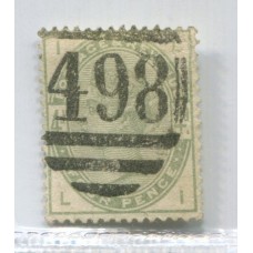 INGLATERRA 1883 Yv. 81 ESTAMPILLA USADA 200 EUROS