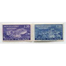 ITALIA Yv. 602/3 SERIE COMPLETA DE ESTAMPILLAS NUEVAS MINT 125 EUROS