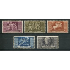 ITALIA Yv. A 102/6 SERIE COMPLETA DE ESTAMPILLAS NUEVAS 75 EUROS SASSONE 110 EUROS