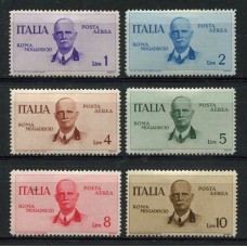 ITALIA Yv. A 078/83 SERIE COMPLETA DE ESTAMPILLAS NUEVAS CON GOMA, MAGNIFICA CALIDAD 45 EUROS SASSONE 60 EUROS, LUJO