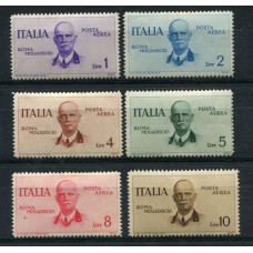 ITALIA Yv. A 078/83 SERIE COMPLETA DE ESTAMPILLAS NUEVAS CON GOMA ALGUNA TONALIZASION 45 EUROS SASSONE 60 EUROS