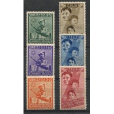 ITALIA Yv. A 096/101 SERIE COMPLETA DE ESTAMPILLAS NUEVAS CON GOMA LOS 3 VALORES ALTOS SON MINT +60 EUROS SASSONE +80 EUROS