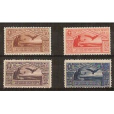 ITALIA Yv. A 021/4 SERIE COMPLETA DE ESTAMPILLAS NUEVAS 100 EUROS SASSONE 150 EUROS