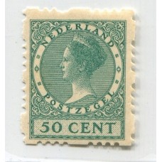 HOLANDA 1926 Yv. 185aB ESTAMPILLA CON VARIEDAD DENTADO INCOMPLETO NUEVA MINT RARA 95 EUROS