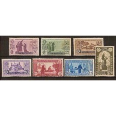 ITALIA Yv. 273/9 SERIE COMPLETA DE ESTAMPILLAS NUEVAS 65 EUROS SASSONE 90 EUROS