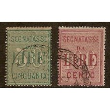 ITALIA Yv. T. 20/1 SERIE COMPLETA ESTAMPILLAS USADAS 60 EUROS SASSONE 100 EUROS