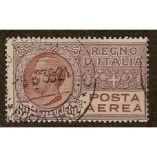 ITALIA Yv. A 005 ESTAMPILLA USADA 25 EUROS SASSONE 70 EUROS