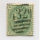 INGLATERRA 1873 Yv. 53 NUMERO DE PLANCHA 08 ESTAMPILLA USADA 110 EUROS
