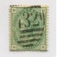 INGLATERRA 1873 Yv. 53 NUMERO DE PLANCHA 08 ESTAMPILLA USADA 110 EUROS