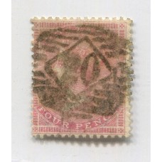 INGLATERRA 1855 Yv. 17 ESTAMPILLA USADA 400 EUROS