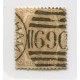 INGLATERRA 1868 Yv. 47 NUMERO DE PLANCHA 12 ESTAMPILLA USADA 225 EUROS