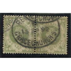 INGLATERRA 1887 Yv. 103 ESTAMPILLA USADA, HERMOSA PAREJA +120 EUROS