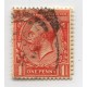 INGLATERRA 1912 Yv. 140 ESTAMPILLA USADA CON VARIEDAD FILIGRANA INVERTIDA