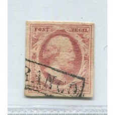 HOLANDA 1852 Yv. 2 ESTAMPILLA USADA 35 EUROS