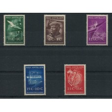 HOLANDA Yv. ANTILLAS HOLANDESAS 227/31 SERIE COMPLETA DE ESTAMPILLAS MINT BARCOS AVES FARO 50 EUROS