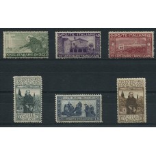 ITALIA Yv. 186/91 SERIE COMPLETA DE ESTAMPILLAS NUEVAS MINT 33,75 EUROS