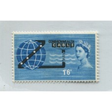 INGLATERRA 1963 Yv. 381A ESTAMPILLA NUEVA MINT VARIEDAD CON BANDAS DE FOSFORO