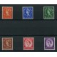 INGLATERRA 1957 Yv. 306/11 SERIE COMPLETA DE ESTAMPILLAS NUEVAS MINT VARIEDAD CON BANDAS AL DORSO