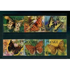 POLONIA MARIPOSAS FAUNA SERIE COMPLETA NUEVA MINT