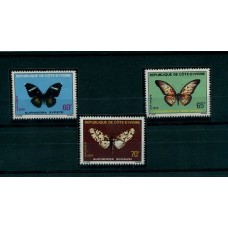 COTE D´IVOIRE COSTA DE MARFIL MARIPOSAS SERIE COMPLETA MINT