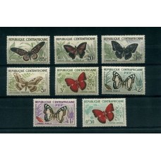 REP CENTRO AFRICANA MARIPOSAS SERIE COMPLETA NUEVA MINT