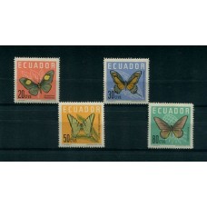 ECUADOR MARIPOSAS SERIE COMPLETA NUEVA MINT