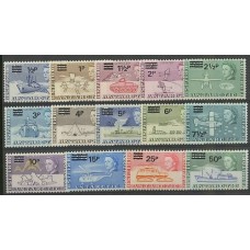 TERRITORIO ANTARTICO BRITANICO BAT 1971 SERIE COMPLETA MINT BARCO PERROS AVIONES 225 Euros