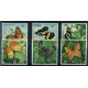 CUBA 1982 Yv. 2330/5 MARIPOSAS Y FLORA SERIE COMPLETA NUEVA MINT FLORES