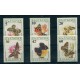 BULGARIA MARIPOSAS Y FLORA SERIE COMPLETA NUEVA MINT FLORES