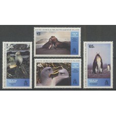 MALVINAS 1987 DEPENDENCIAS SERIE MINT FAUNA MARINA AVES ANIMALES