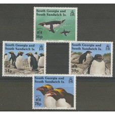 MALVINAS 1994 GEORGIA DEL SUR SERIE COMPLETA DE ESTAMPILLAS MINT PINGUINOS